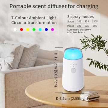 Portable USB Car Diffuser with LED Glow