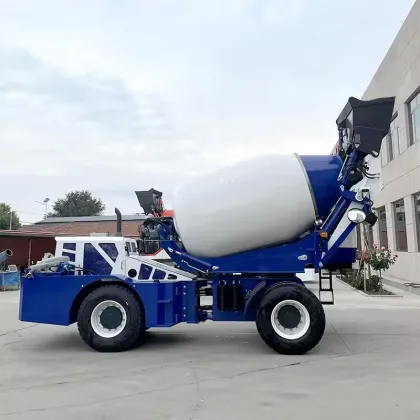 Self Loading Drum Concrete Mixer for Construction Works