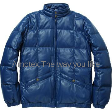 new from supreme tropper hat nd leather down jacket