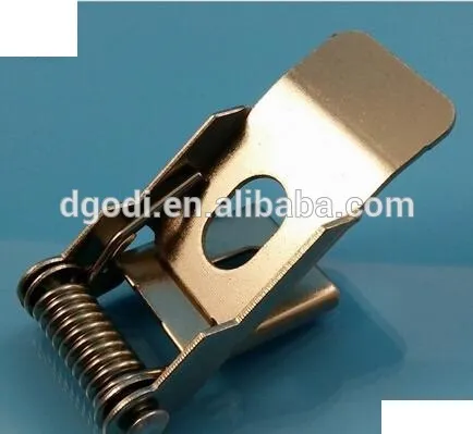 custom industrial spring steel retaining clip and clip belt buckles