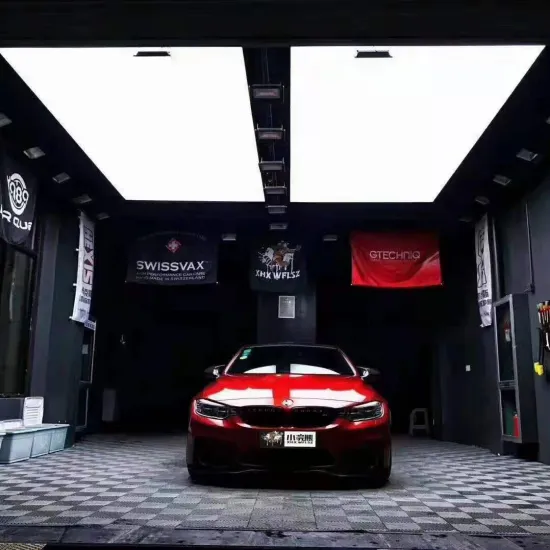 Customizable Honeycomb Hexagonal LED Lighting for Car Detailing Shop and Workshop