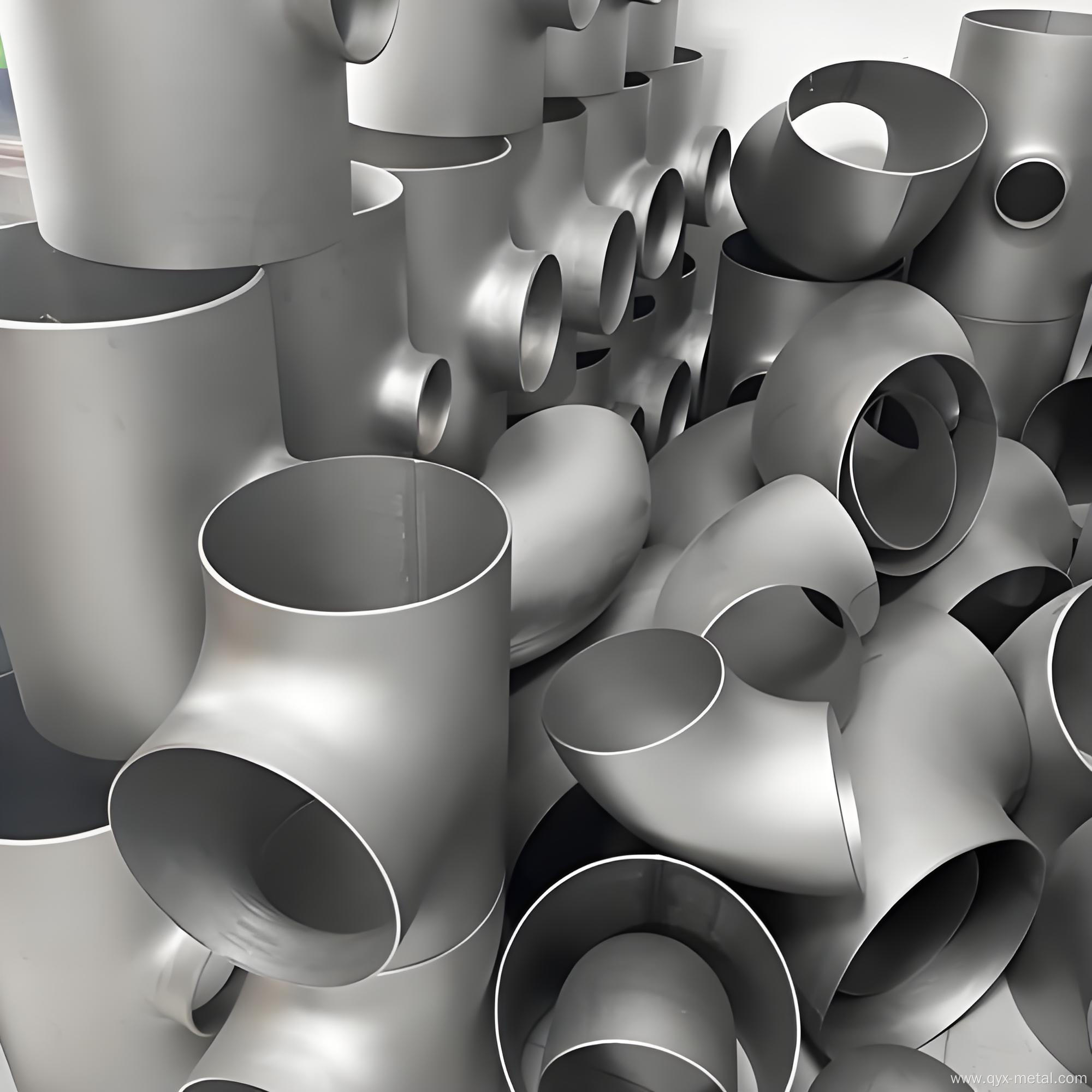 Customized High-Quality Titanium Tee Pipe Fittings