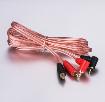 High Quality Clear OFC RCA Cable for Car Audio Parts