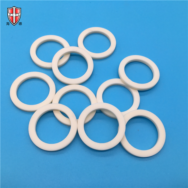 alumina zirconia সিরামিক আস্তরণের গ্যকেট স্পেসার ওয়াশিং