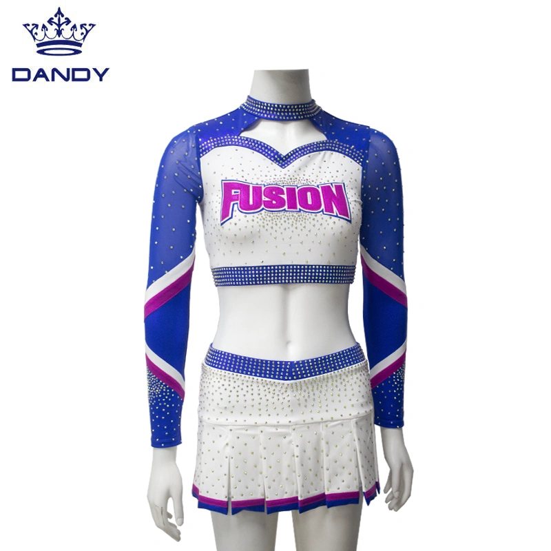 AB Crystals Plus Size Custom Cheer Uniforms Online China