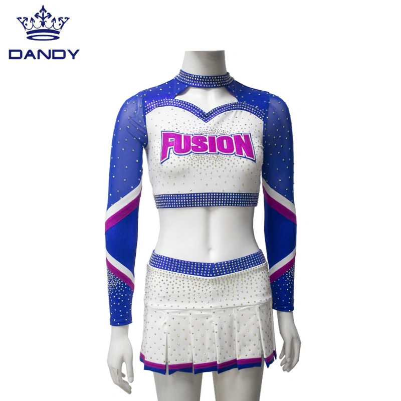 Customized youth crop top cheer uniforms China Manufacturer