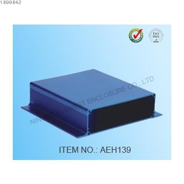 Aluminum extrusion enclosure for electronic
