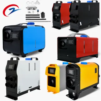 5KW 8KW 12V 24V Parking Diesel Air Heater with Thermostat, LCD, RC Remote Control for Trucks, Cars, Trailers, RVs, Motorhomes