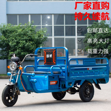 Triciclo elétrico de carga colorida personalizável