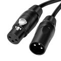 Audio de 3PIN micrófono femenino a cable de conector masculino