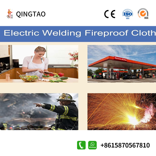 Basalt coated fireproof cloth