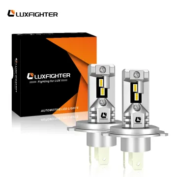 LUXFIGHTER Q12 Fanless Mini Projector & LED Headlights Bulbs - Plug And Play