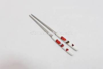 Children learning China Stainless steel hollow Chopsticks