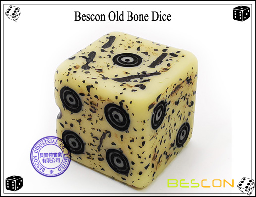 Bescon Old Bone Dice-6