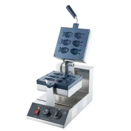 Customized Fish-shaped Waffle Maker for Bakery - Non-stick Mini Waffle Cone Machine