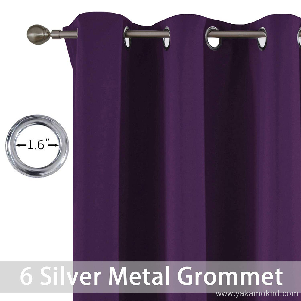Purple Blackout Curtains 96 Inch Long