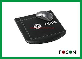 Cool Stitch Leather Mouse Pad With Screen Printing Ergonomi