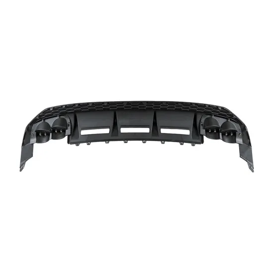 Black PP Plastic Rear Bumper Diffuser Kit for AUDI 21-22 A3