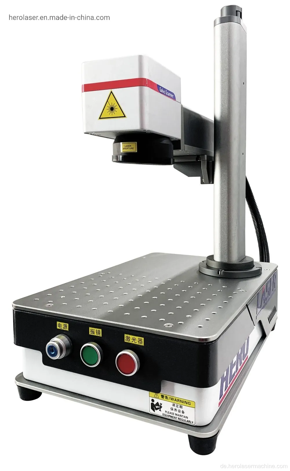 Desktop -Faser -Lasermarkierungsmaschine mit Sicherheitsabdeckung