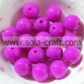 Hot Style Nice Round Acrilico 6MM Plastica viola scuro fatte a mano Ultime perline disponibili