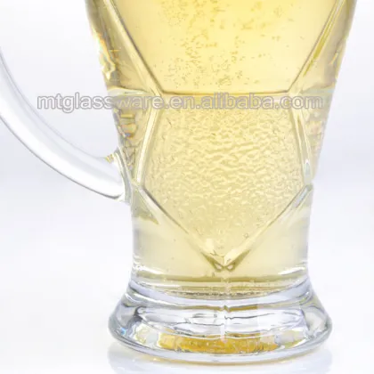 Foot ball world cup beer glass with handle