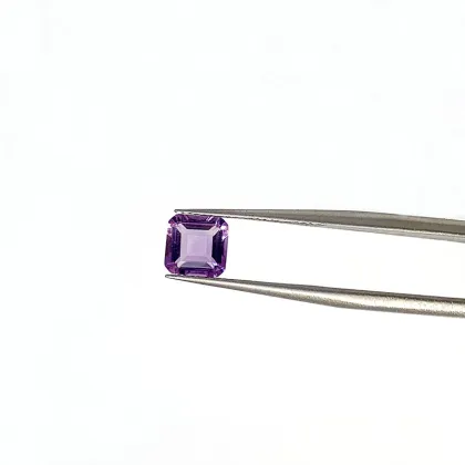 Natural Amethyst Square Small Octagonal Cut Amethyst