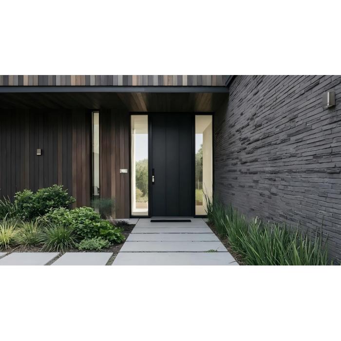 Classificação acústica alta da porta frontal de metal canelado