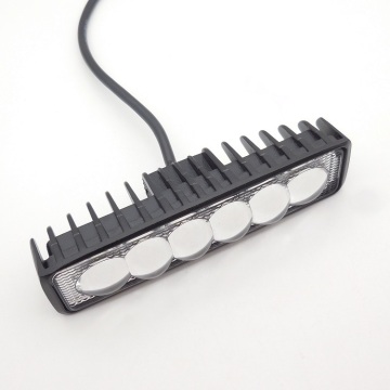 6 LED Bar Light Spot Lamp 10W for Off Road, Driving, Fog, Work, Fit Truck Car SUV ATV