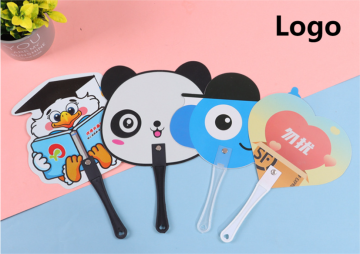 Customized promotional new design cute plastic hand fan