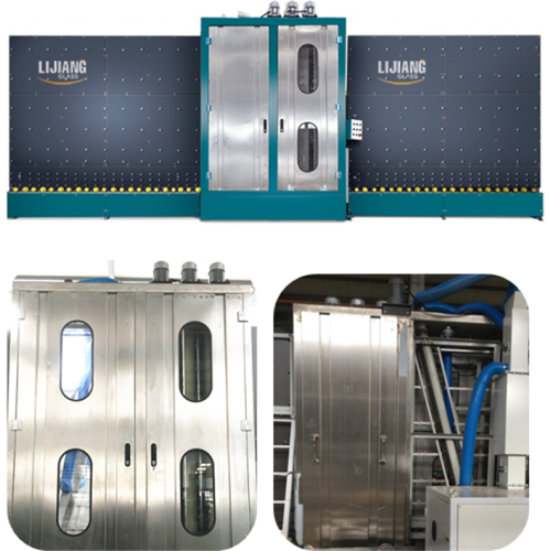 Máquina de secado de lavado de vidrio vertical doble de baja emisividad