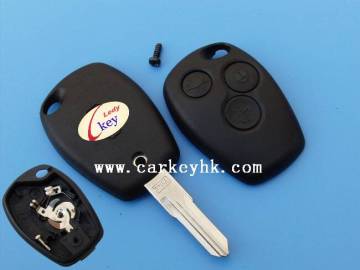 HOT Sale Renault 3 buttons remote key shell with "valeo" on the blade for Megane Key car key Blank Card Renault