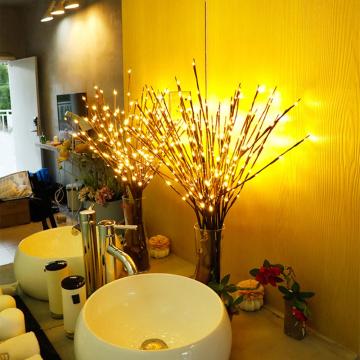 20 Lampada di Natale del ramo di salice a LED con design floreale: illuminazione festiva