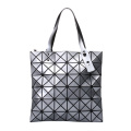 Customized reusable pvc tote shopping bag with bottom and zipper handbags foldable bag for women