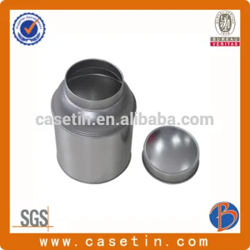 500g large tea tin , round tea tin , plain tea tins