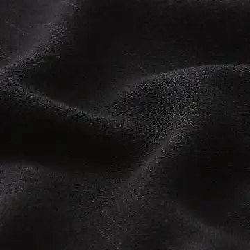Fireproof Black Soft Viscose Linen Fabric