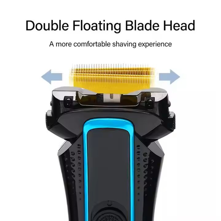 C&C Professional Dual Blade Mini Usb Rechargeable Shave Cordless Hair Shaving Machine Electric Beard Shaver Razor for Men