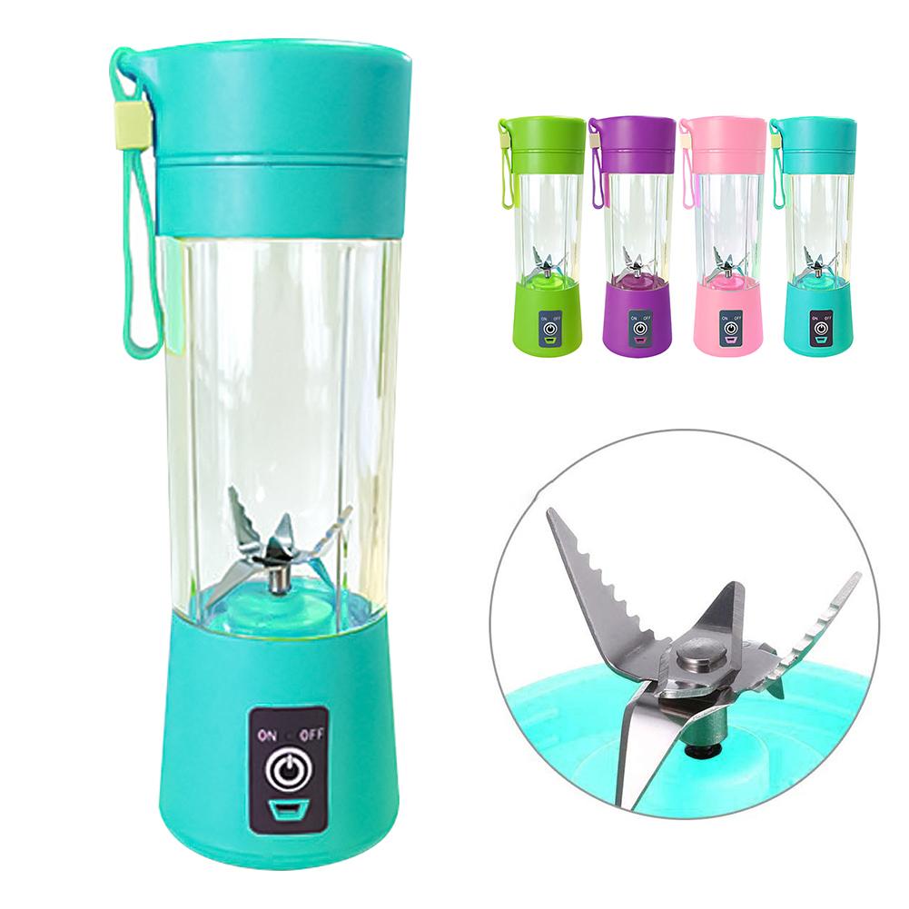 400ml USB Rechargeable Portable Blender Mixer 6 Blades Juicer Juice Citrus Lemon Vegetable Fruit Smoothie Squeezers