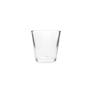Jar en verre de bougie à cire rond transparent vide 100 ml