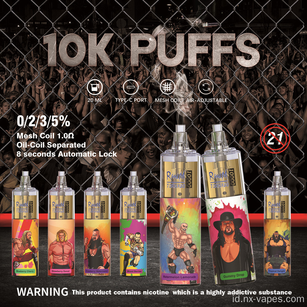 Randm tornado 2% nic sekali pakai vape