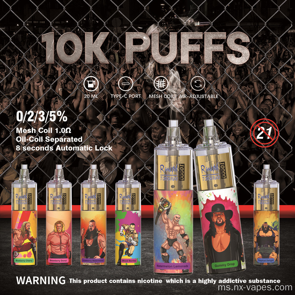Randm Tornado 2% NIC Vape Dipaktikal