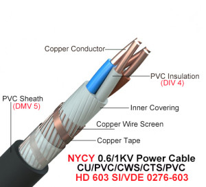 Nycy-Power-Cable-0-6-1-Kv-Cu-PVC-Cts-Cws-PVC-VDE-0276-603-