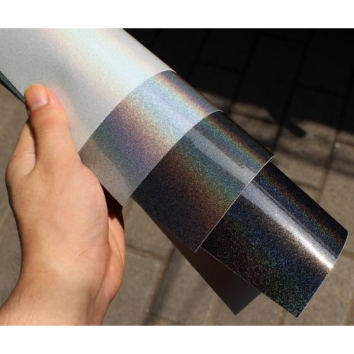 Holographic Metallic Black Wrapping Vinyl