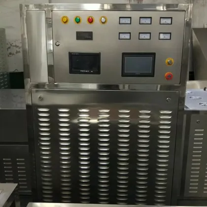 Stainless Steel Conveyor Belt Microwave Dryer & Sterilizer for Herbs and Mint Leaves: Easy Operation and High Efficiency