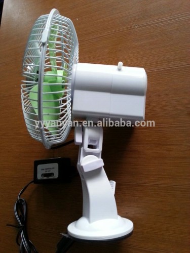 12v ventilation suction car mini oscillating fan,6 inch size