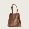 Large Capacity Genuine Leather Bucket Bag