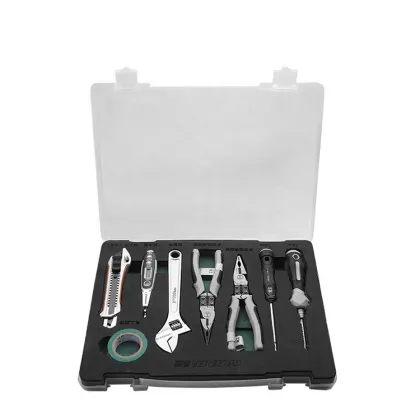 Conjunto De Ferramentas Manual Conjunto De Ferramentas De Chave Inglesa" can be simplified and translated to English as "Manual Tool Set English Key Socket Set". 

A suitable title for a search engine could be:

"English Key Socket Manual Tool Set" 

This