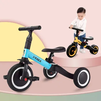 3 in 1 Foldable Baby Tricycle: Balance Bike to Smart Trike for Children