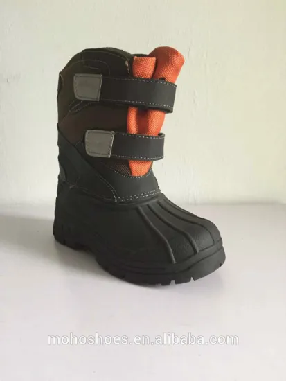 Women's leather men snow boots
