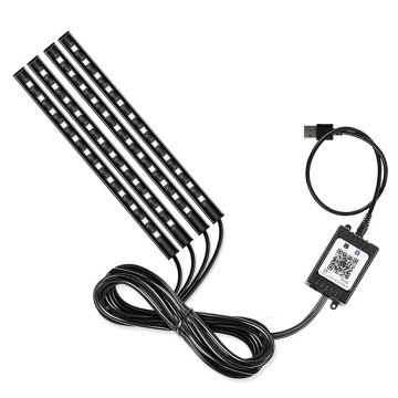 Sound-Controlled Multi-Color LED Strip Lights for Car Interiors