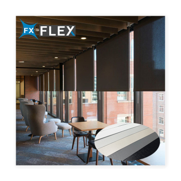FLFX Indoor High-End PVC Window Curtain Material Wholesale: Glass Fibre Shades Fabric Roller Blinds